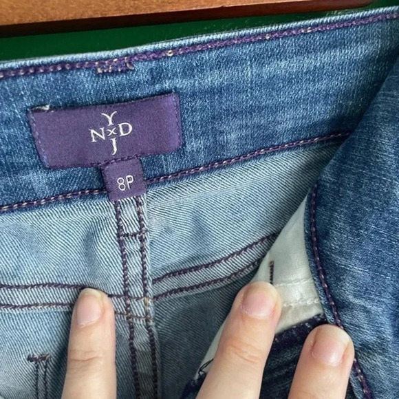 NYDJ Marilyn Straight Jeans Size 8P 8 Petite GUC! - Picture 4 of 7